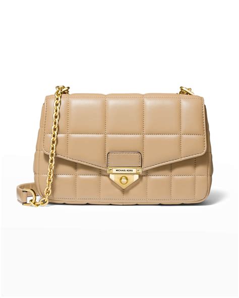 michael michael kors soho quilted leather shoulder bag|Michael Kors slouchy shoulder bag.